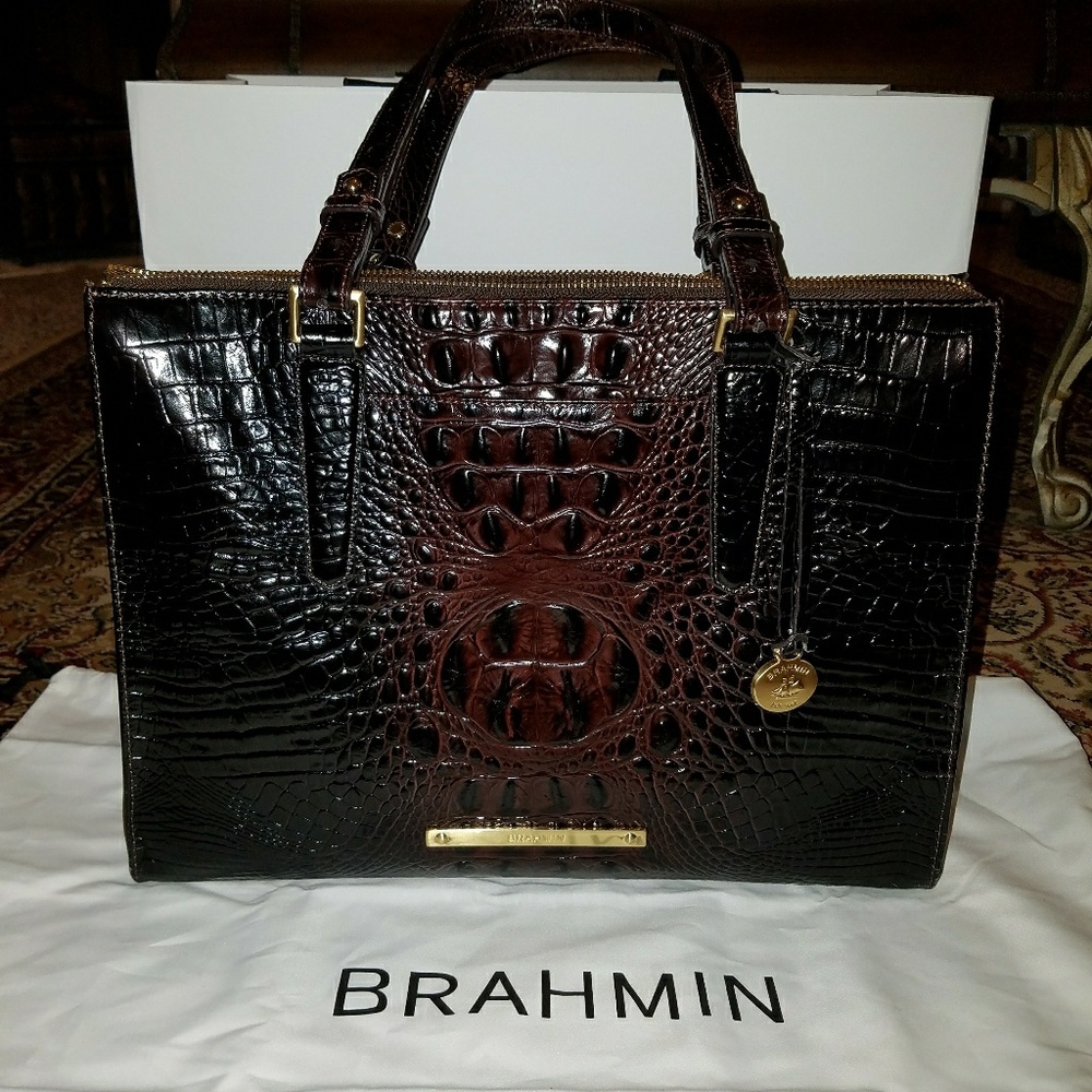 BRAHMIN COCOA Anywhere Tote